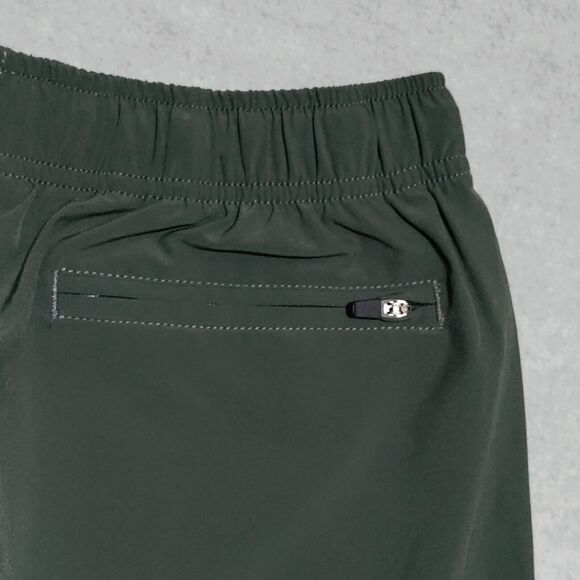 Bear Bottom Shorts Men’s Size Small 7" Swim Hybrid Zip‎ Pocket Green NWOT - Picture 5 of 13